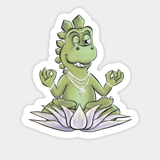 A most relaxed reptile Sticker